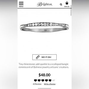 Brighton rhinestone bracelet.